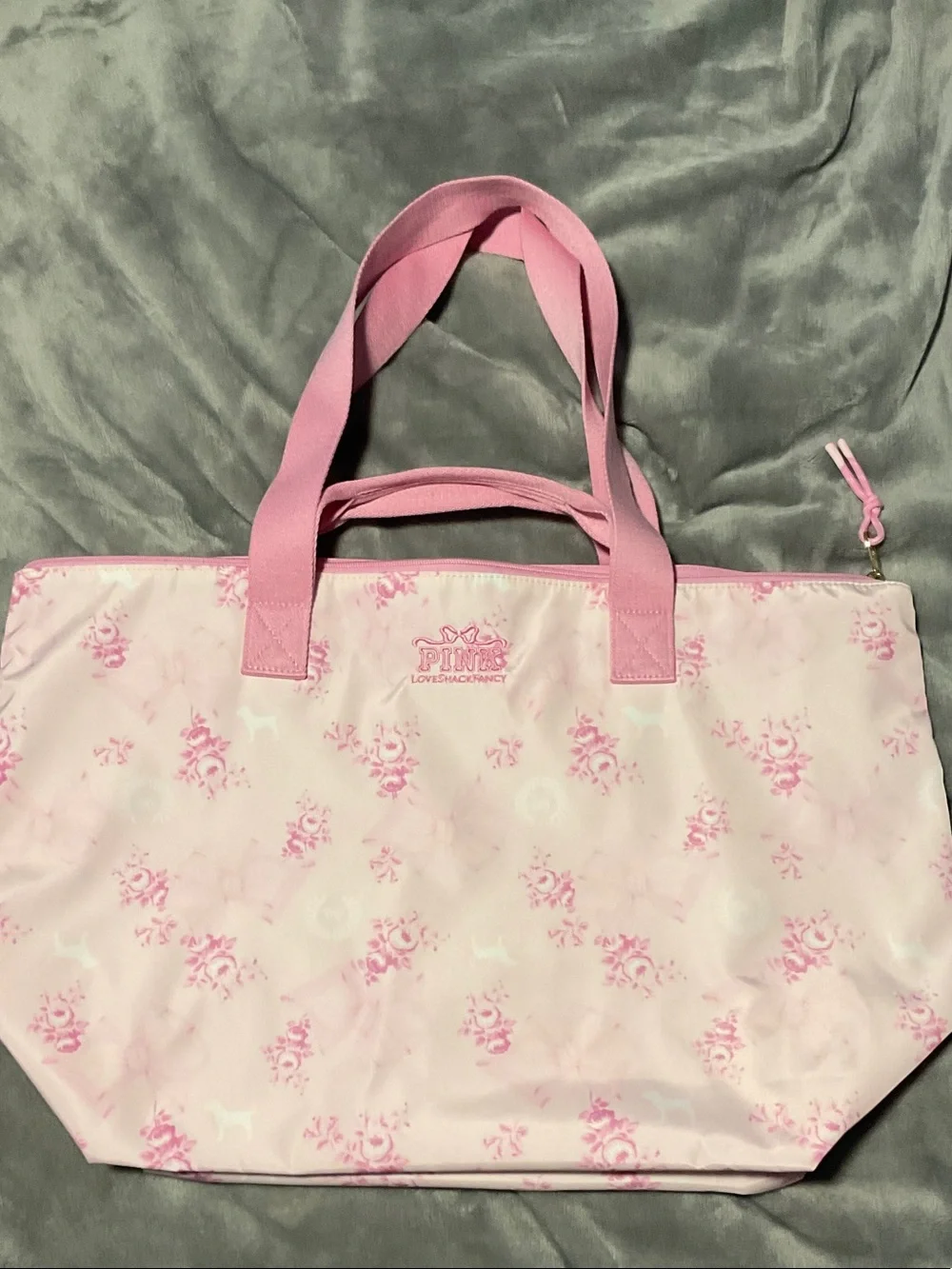LIKE NEW VS PINK X LOVE SHACK FANCY Tote (MSRP $69) - Picture 1 of 6